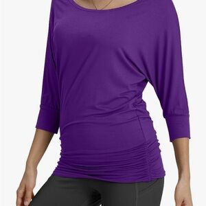 Match Women's Long Sleeve Top - Vibrant Purple